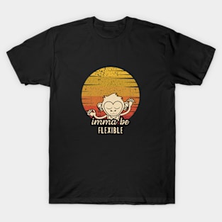 Imma Be Flexible - Retro Sunset T-Shirt